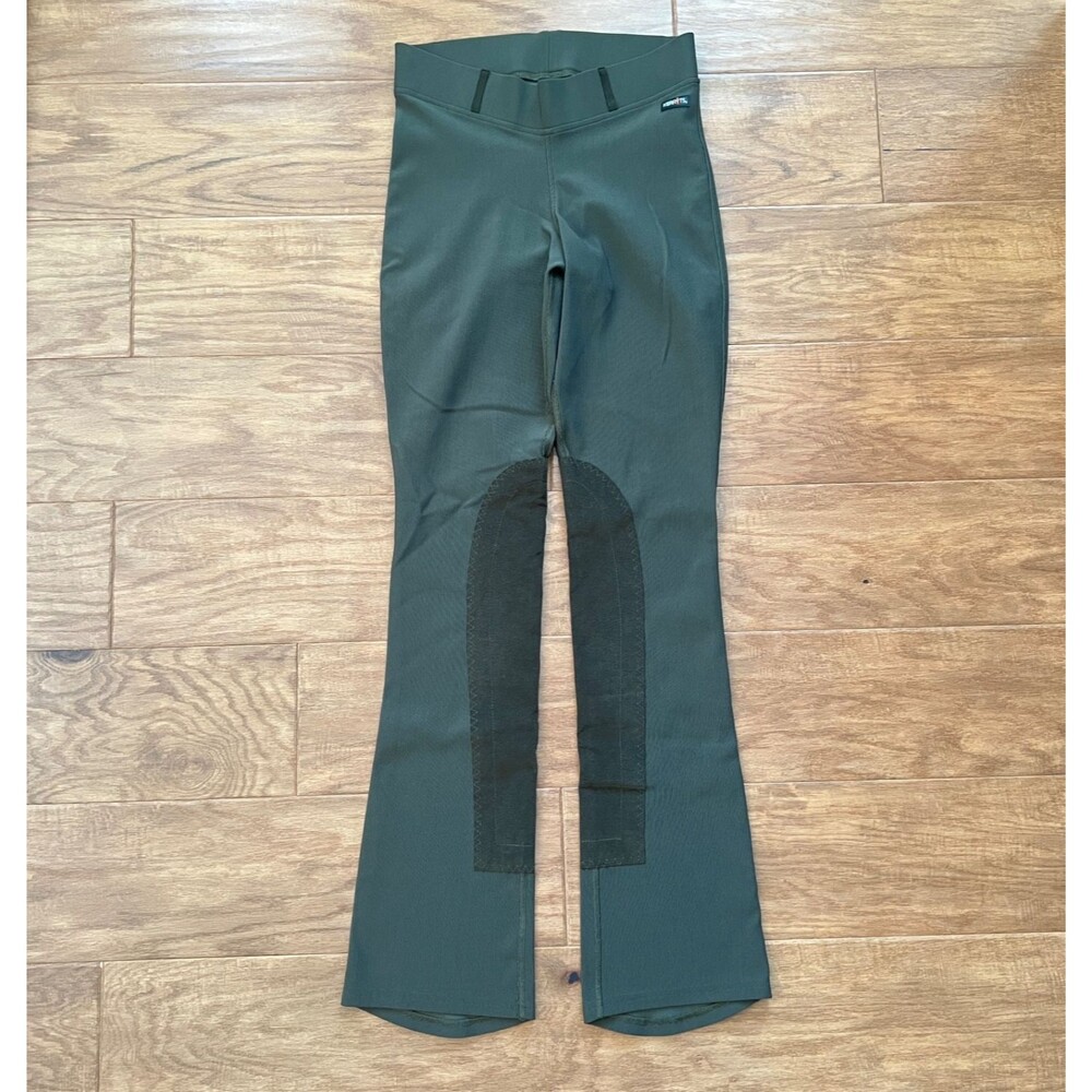 Kerrits Microcord Extended Knee Patch Bootcut Riding Pants M Green Equestrian